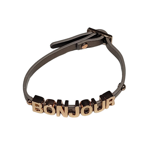 3/ $15 BCBGeneration Bonjour Bracelet Rose Gold Bronze - Picture 10 of 10